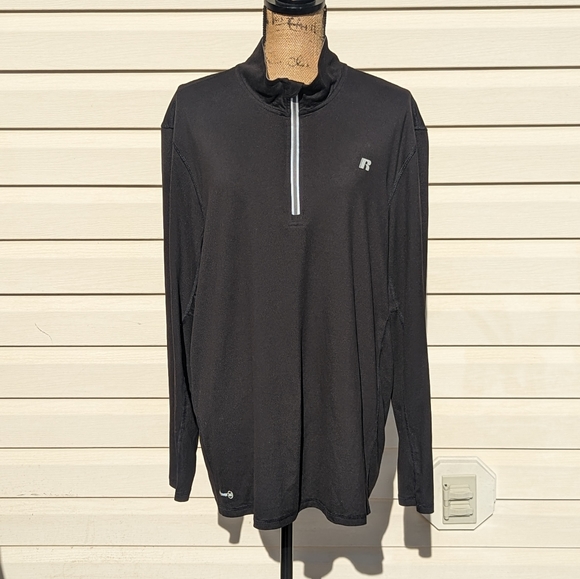 Russell Athletic 1/2 zip training fit, dri-power 360, active shirt. - Picture 4 of 14